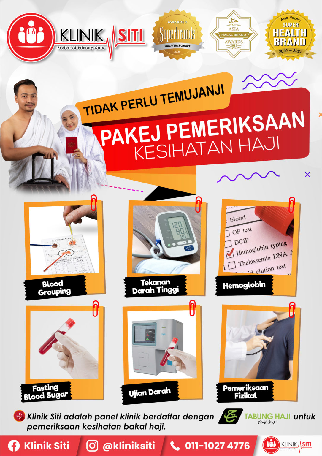 Vaksin Umrah Haji Klinik Siti 